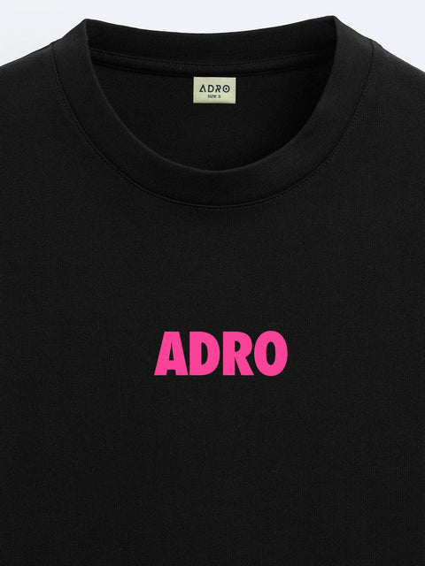 Adro Oversize T shirt for men | Drop shoulder T shirt | Mens Oversize T-shirt | 220 GSM Cotton Oversize Tshirt | Trendy Front and Back Printed T shirt