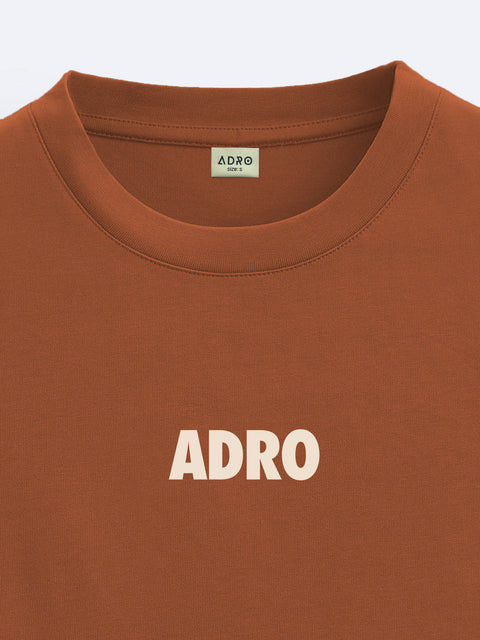 Adro Oversize T shirt for men | Drop shoulder T shirt | Mens Oversize T-shirt | 220 GSM Cotton Oversize Tshirt | Trendy Front and Back Printed T shirt