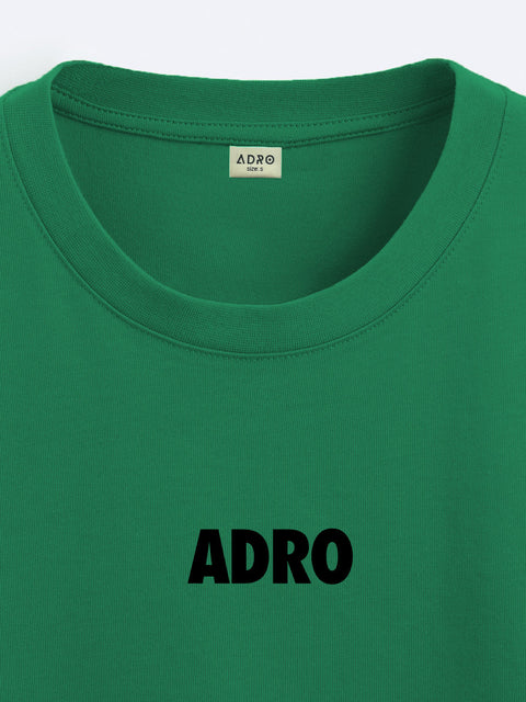 Adro Oversize T shirt for men | Drop shoulder T shirt | Mens Oversize T-shirt | 220 GSM Cotton Oversize Tshirt | Trendy Front and Back Printed T shirt