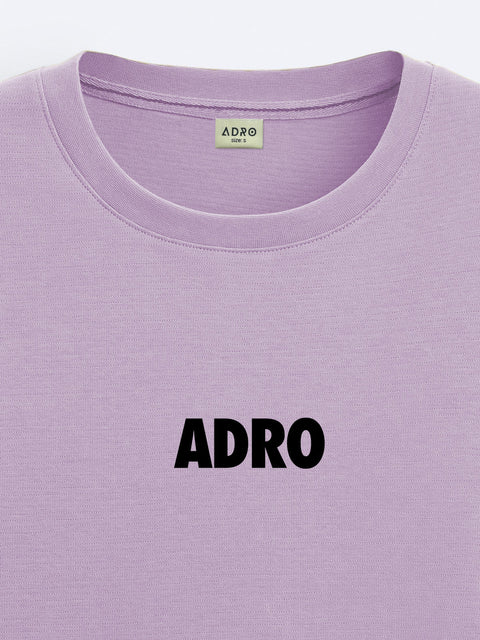 Adro Oversize T shirt for men | Drop shoulder T shirt | Mens Oversize T-shirt | 220 GSM Cotton Oversize Tshirt | Trendy Front and Back Printed T shirt