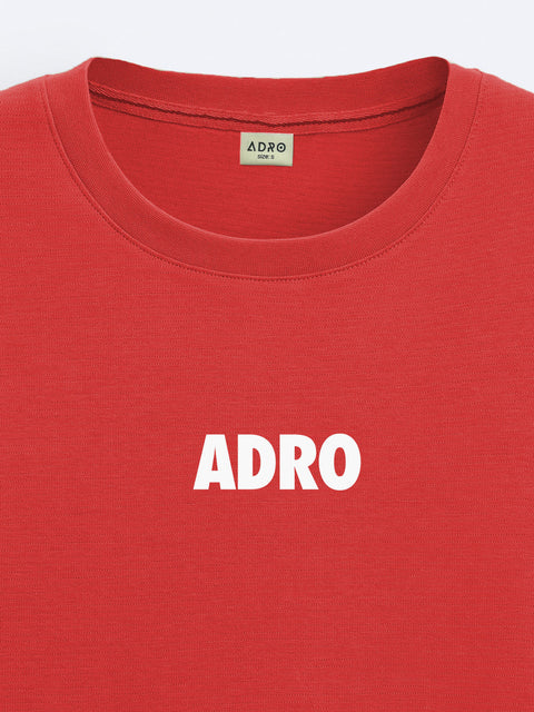 Adro Oversize T shirt for men | Drop shoulder T shirt | Mens Oversize T-shirt | 220 GSM Cotton Oversize Tshirt | Trendy Front and Back Printed T shirt