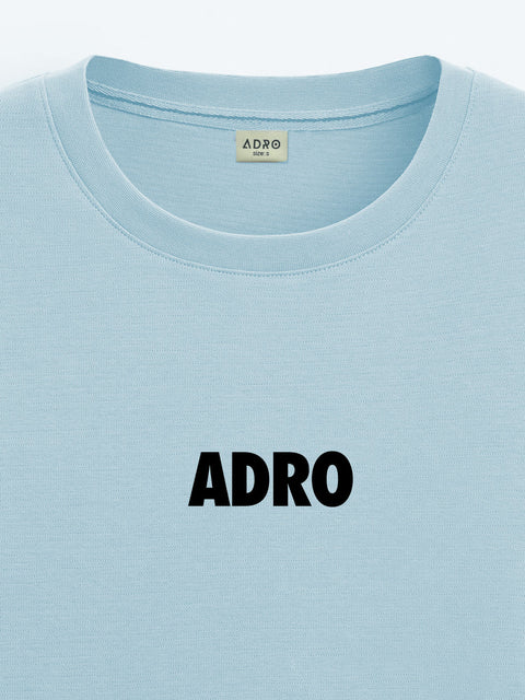 Adro Oversize T shirt for men | Drop shoulder T shirt | Mens Oversize T-shirt | 220 GSM Cotton Oversize Tshirt | Trendy Front and Back Printed T shirt