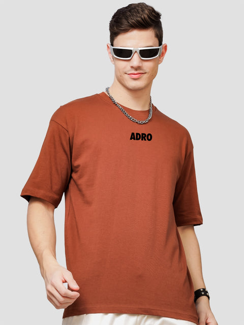 Adro Oversize T shirt for men | Drop shoulder Cotton T shirt | Anime Oversize T-shirt | Luffy T shirt Gear 5| Trendy Front and Back Printed T shirt