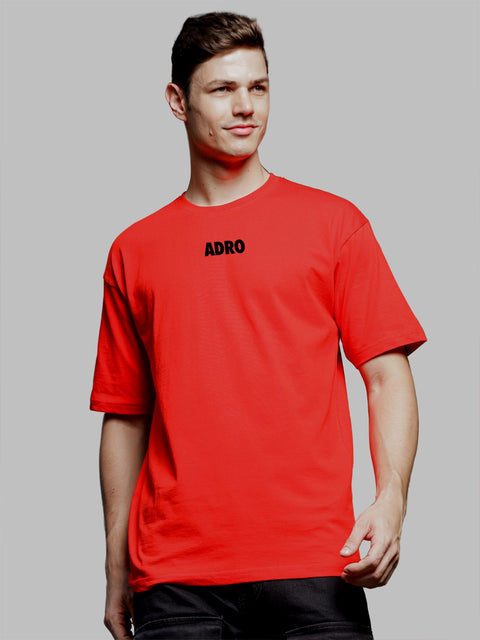 Adro Oversize T shirt for men | Drop shoulder Cotton T shirt | Anime Oversize T-shirt | Luffy T shirt Gear 5| Trendy Front and Back Printed T shirt