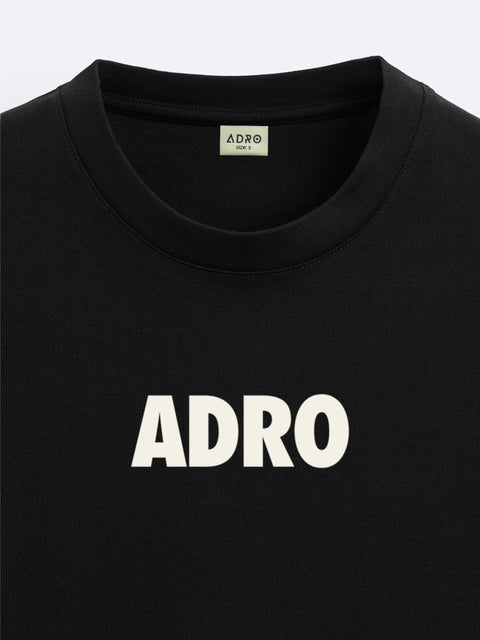 Adro Oversize T shirt for men | Drop shoulder T shirt | Mens Oversize T-shirt | 220 GSM Cotton Oversize Tshirt | Trendy Front and Back Printed T shirt