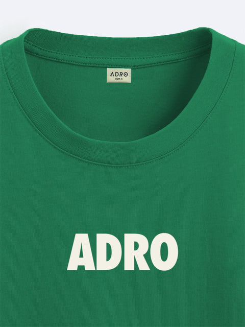 Adro Oversize T shirt for men | Drop shoulder T shirt | Mens Oversize T-shirt | 220 GSM Cotton Oversize Tshirt | Trendy Front and Back Printed T shirt