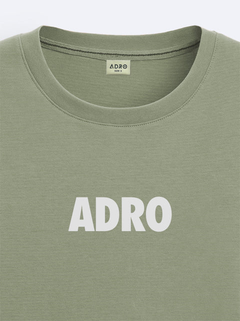 Adro Oversize T shirt for men | Drop shoulder T shirt | Mens Oversize T-shirt | 220 GSM Cotton Oversize Tshirt | Trendy Front and Back Printed T shirt