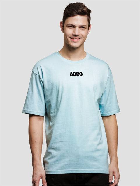 Adro Oversize T shirt for men | Drop shoulder T shirt | Mens Oversize T-shirt | 220 GSM Cotton Oversize Tshirt | Trendy Front and Back Printed T shirt