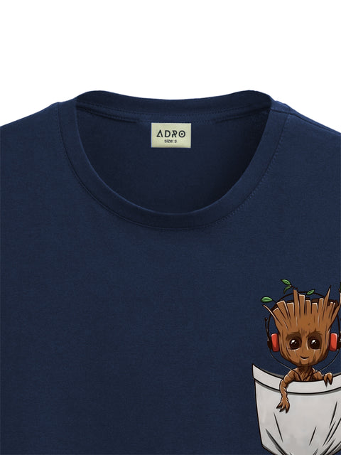 Adro Tshirt for Men | Anime T shirt for men | 100% Cotton Tshirt | Graphic Printed T-shirt | Chest Printed Tshirt | Groot Anime Tshirt | T-shirts