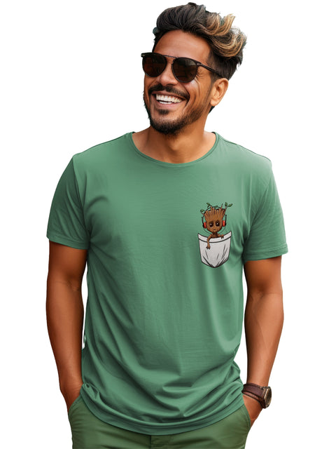 Adro Tshirt for Men | Anime T shirt for men | 100% Cotton Tshirt | Graphic Printed T-shirt | Chest Printed Tshirt | Groot Anime Tshirt | T-shirts