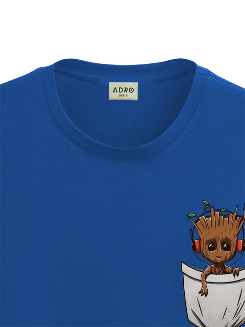 Adro Tshirt for Men | Anime T shirt for men | 100% Cotton Tshirt | Graphic Printed T-shirt | Chest Printed Tshirt | Groot Anime Tshirt | T-shirts