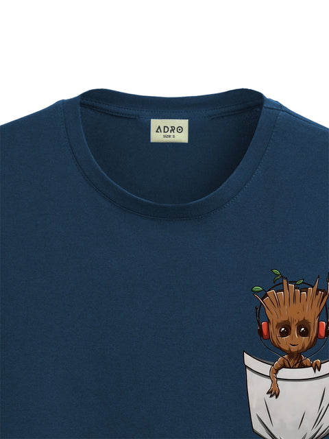 Adro Tshirt for Men | Anime T shirt for men | 100% Cotton Tshirt | Graphic Printed T-shirt | Chest Printed Tshirt | Groot Anime Tshirt | T-shirts