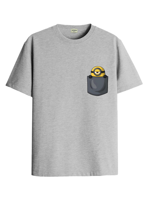 Adro Tshirt for Men | Anime T shirt for men | 100% Cotton Tshirt | Graphic Printed T-shirt | Chest Printed Tshirt | Minion Anime Tshirt | T-shirts