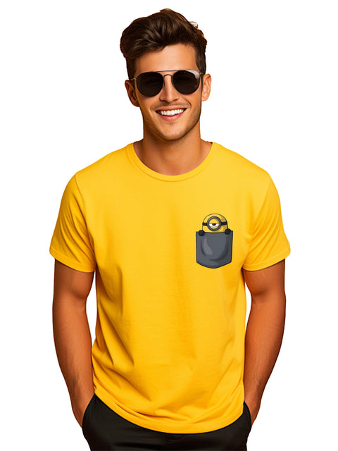 Adro Tshirt for Men | Anime T shirt for men | 100% Cotton Tshirt | Graphic Printed T-shirt | Chest Printed Tshirt | Minion Anime Tshirt | T-shirts