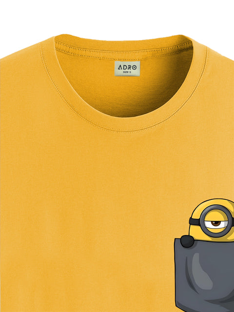 Adro Tshirt for Men | Anime T shirt for men | 100% Cotton Tshirt | Graphic Printed T-shirt | Chest Printed Tshirt | Minion Anime Tshirt | T-shirts