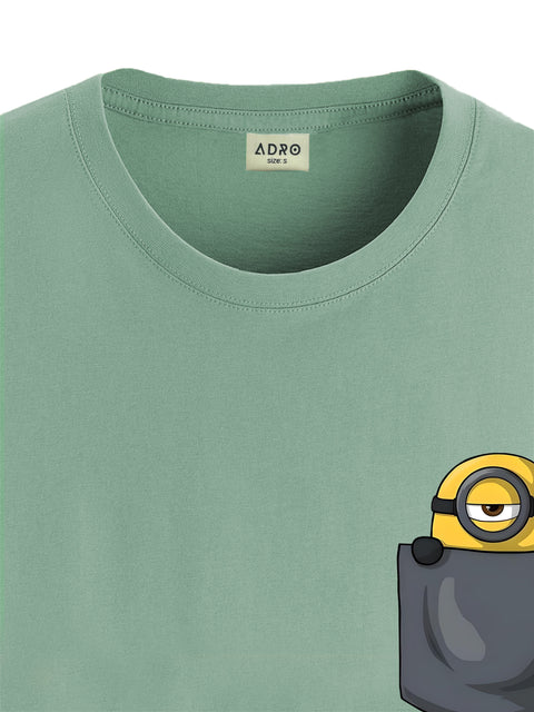 Adro Tshirt for Men | Anime T shirt for men | 100% Cotton Tshirt | Graphic Printed T-shirt | Chest Printed Tshirt | Minion Anime Tshirt | T-shirts