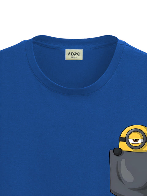 Adro Tshirt for Men | Anime T shirt for men | 100% Cotton Tshirt | Graphic Printed T-shirt | Chest Printed Tshirt | Minion Anime Tshirt | T-shirts