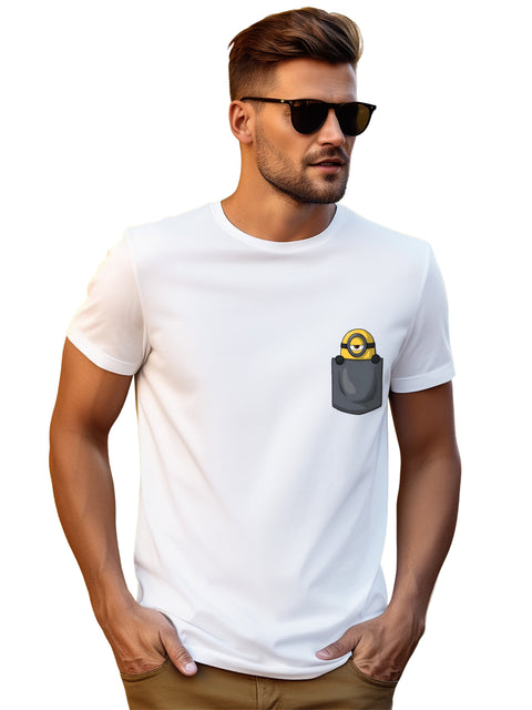 Adro Tshirt for Men | Anime T shirt for men | 100% Cotton Tshirt | Graphic Printed T-shirt | Chest Printed Tshirt | Minion Anime Tshirt | T-shirts