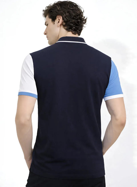 Adro Multicolour Polo T Shirt | 100% Cotton Mens Polo Tshirt | Regular Fit Half Sleeve Cut & Sew Polo T-shirt for men
