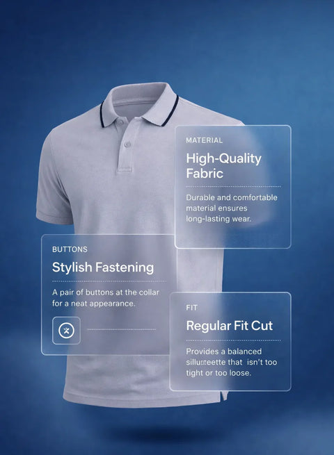 ADRO Mens Polo TShirt | Airtex Cotton Matty Fabric | Regular Fit | Breathable, Durable & Premium Casual Solid Polo T-Shirt for Men