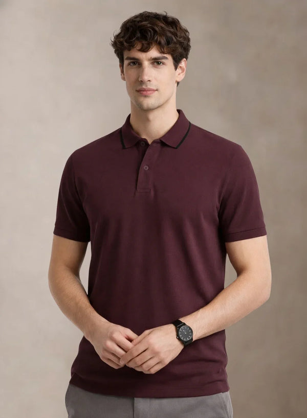 ADRO Mens Polo TShirt | Airtex Cotton Matty Fabric | Regular Fit | Breathable, Durable & Premium Casual Solid Polo T-Shirt for Men