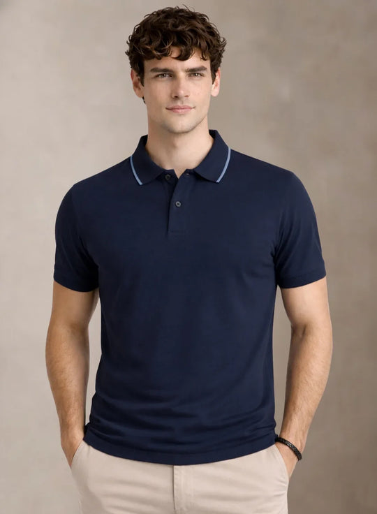 ADRO Mens Polo TShirt | Airtex Cotton Matty Fabric | Regular Fit | Breathable, Durable & Premium Casual Solid Polo T-Shirt for Men