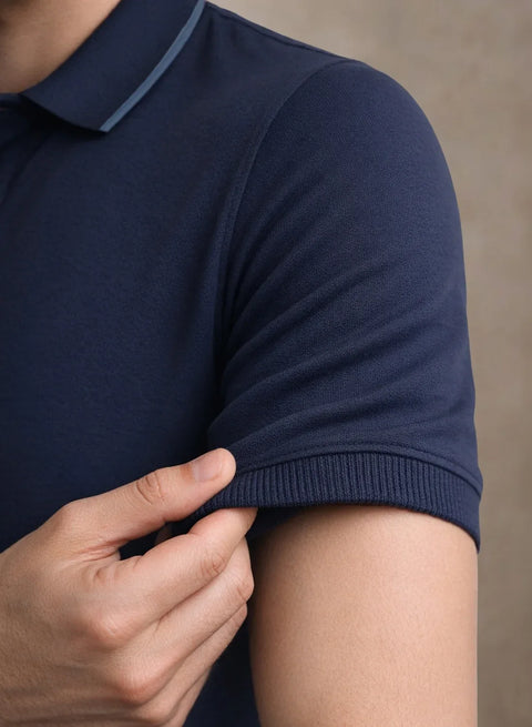 ADRO Mens Polo TShirt | Airtex Cotton Matty Fabric | Regular Fit | Breathable, Durable & Premium Casual Solid Polo T-Shirt for Men