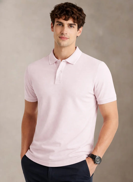 ADRO Mens Polo TShirt | Airtex Cotton Matty Fabric | Regular Fit | Breathable, Durable & Premium Casual Solid Polo T-Shirt for Men