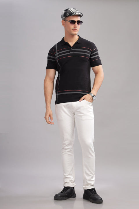 Adro Polo T-shirt for Men| Printed Polo T-Shirt | Cotton Polo T shirt Also in Plus Size