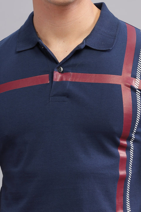 Adro Polo T-shirt for Men| Printed Polo T-Shirt | Cotton Polo T shirt Also in Plus Size