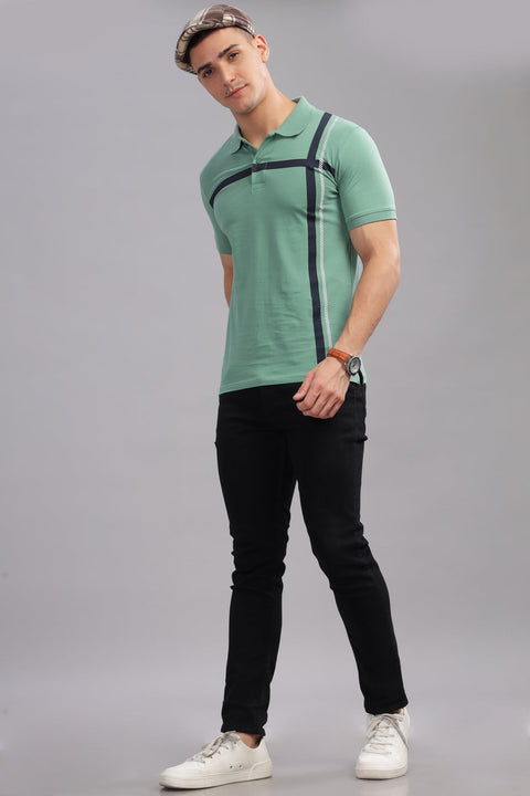 Adro Polo T-shirt for Men| Printed Polo T-Shirt | Cotton Polo T shirt Also in Plus Size