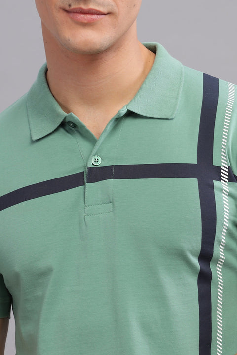 Adro Polo T-shirt for Men| Printed Polo T-Shirt | Cotton Polo T shirt Also in Plus Size