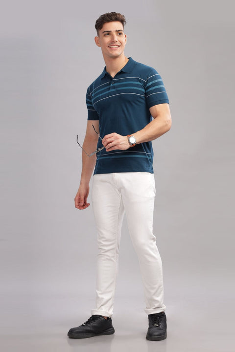 Adro Polo T-shirt for Men| Printed Polo T-Shirt | Cotton Polo T shirt Also in Plus Size