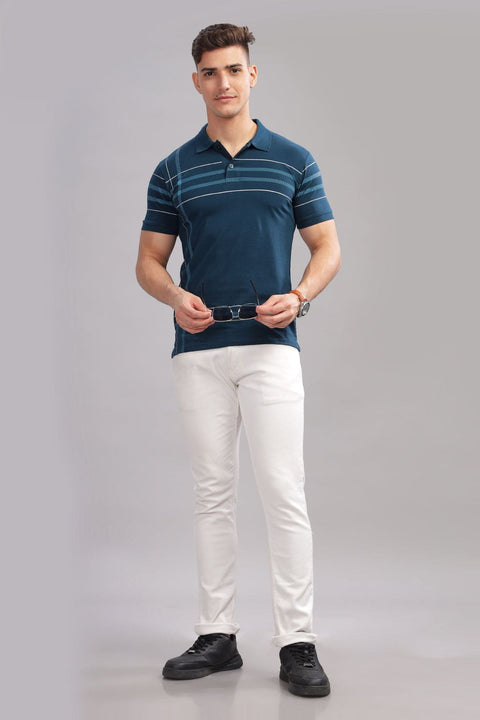 Adro Polo T-shirt for Men| Printed Polo T-Shirt | Cotton Polo T shirt Also in Plus Size