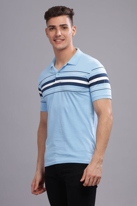 Adro Polo T-shirt for Men| Printed Polo T-Shirt | Cotton Polo T shirt Also in Plus Size