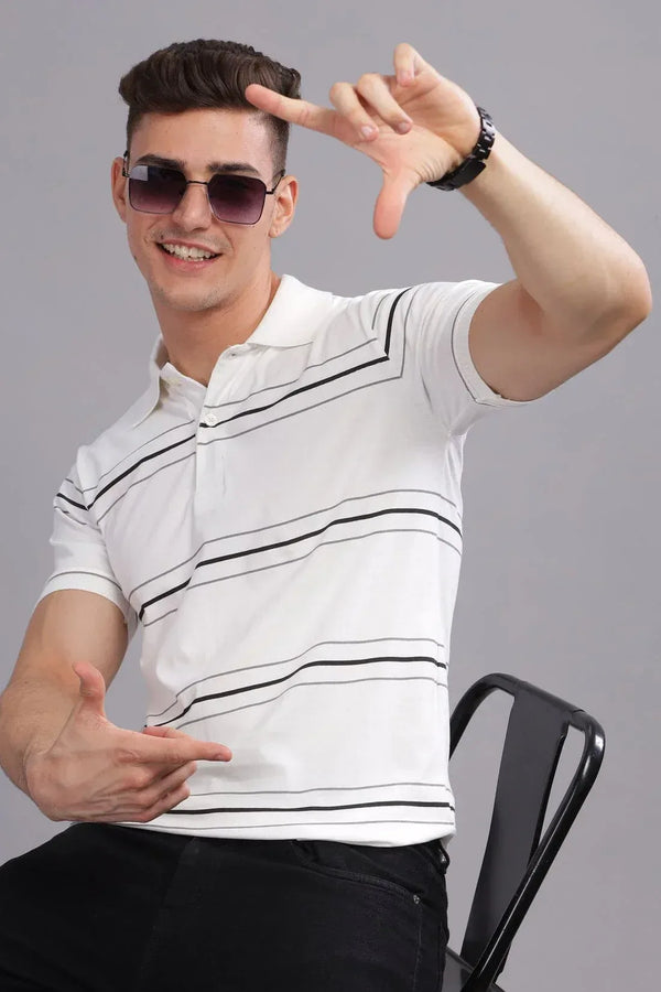 Adro Men’s Cotton Polo T-Shirt | Soft Feel | Casual Streetwear