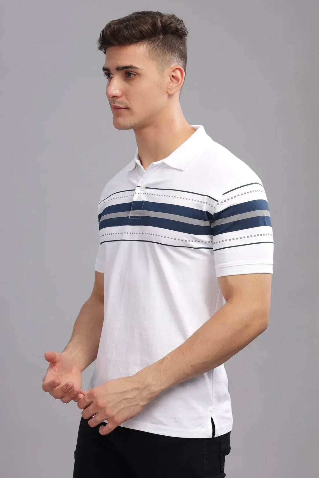 Adro Men’s Cotton Polo T-Shirt | Soft Feel | Casual Streetwear