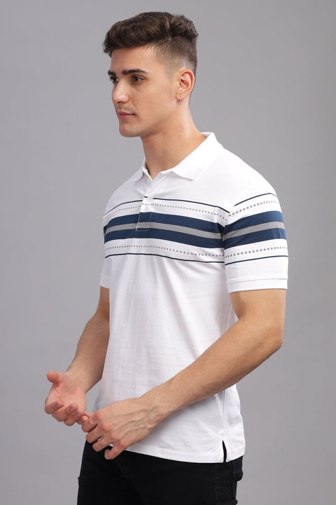 Adro Polo T-shirt for Men| Printed Polo T-Shirt | Cotton Polo T shirt Also in Plus Size