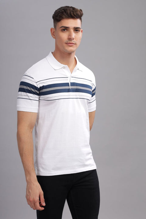 Adro Polo T-shirt for Men| Printed Polo T-Shirt | Cotton Polo T shirt Also in Plus Size