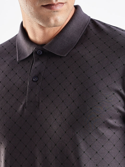 Adro Polo T-Shirt for Men – 100% Cotton Soft Fabric | Regular Fit Polo Tshirt | All over Printed Cotton Polo T Shirt for Men