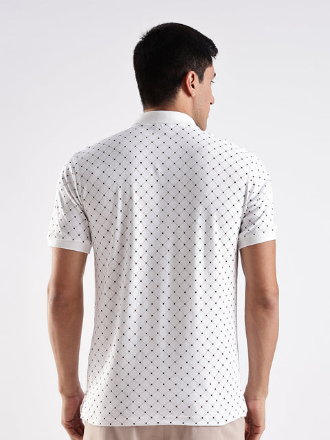Adro Polo T-Shirt for Men – 100% Cotton Soft Fabric | Regular Fit Polo Tshirt | All over Printed Cotton Polo T Shirt for Men