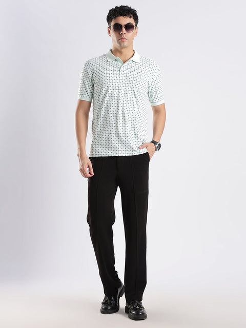 Adro Polo T-Shirt for Men – 100% Cotton Soft Fabric | Regular Fit Polo Tshirt | All over Printed Cotton Polo T Shirt for Men
