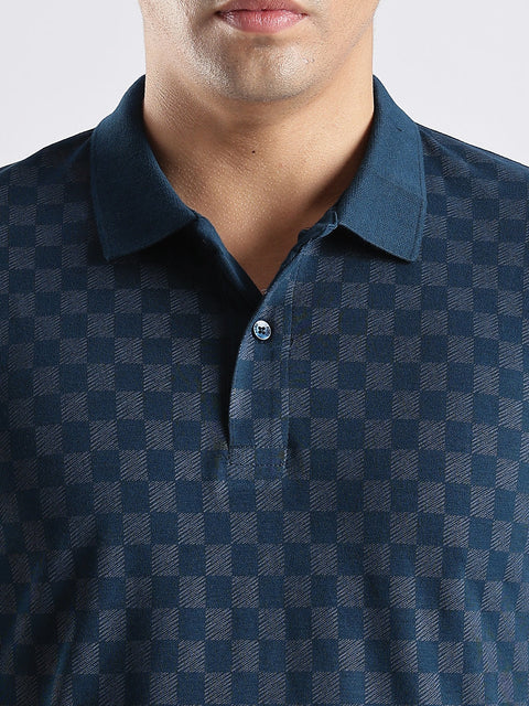 Adro Polo T-Shirt for Men – 100% Cotton Soft Fabric | Regular Fit Polo Tshirt | All over Printed Cotton Polo T Shirt for Men