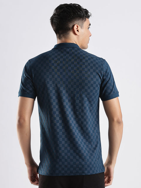 Adro Polo T-Shirt for Men – 100% Cotton Soft Fabric | Regular Fit Polo Tshirt | All over Printed Cotton Polo T Shirt for Men
