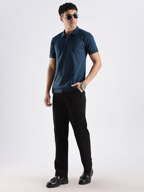 Adro Polo T-Shirt for Men – 100% Cotton Soft Fabric | Regular Fit Polo Tshirt | All over Printed Cotton Polo T Shirt for Men