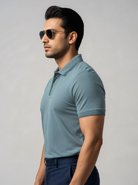 Adro Polo T Shirt for Men | Black Polo T-shirt | 100% Cotton Polo Tshirt | Regular Fit Polo| Available in Plus Size Polo