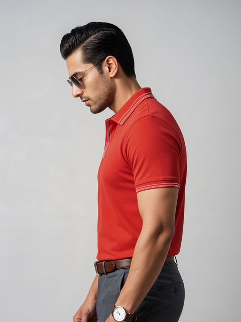 Adro Polo T Shirt for Men | Black Polo T-shirt | 100% Cotton Polo Tshirt | Regular Fit Polo| Available in Plus Size Polo