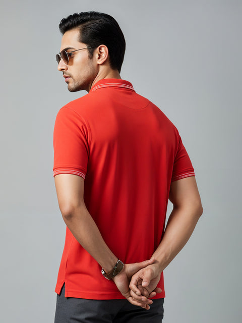 Adro Polo T Shirt for Men | Black Polo T-shirt | 100% Cotton Polo Tshirt | Regular Fit Polo| Available in Plus Size Polo