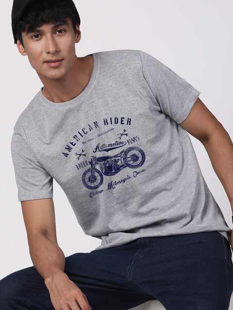 Adro Men’s Cotton Graphic T-Shirt | Soft Feel 180 GSM Casual Wear
