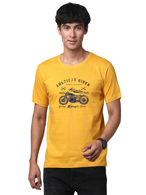Adro Men’s Cotton Graphic T-Shirt | Soft Feel 180 GSM Casual Wear